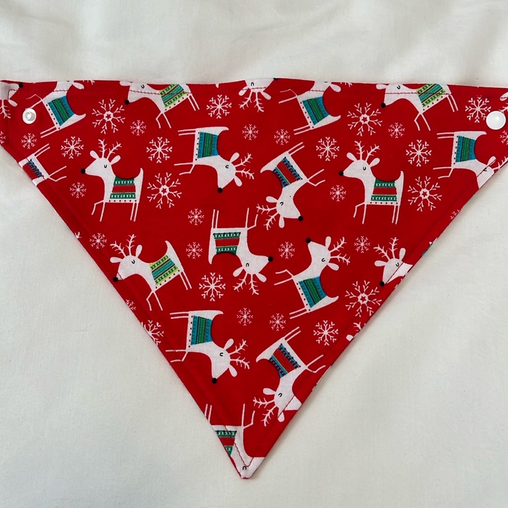 Reindeer baby bandana bib